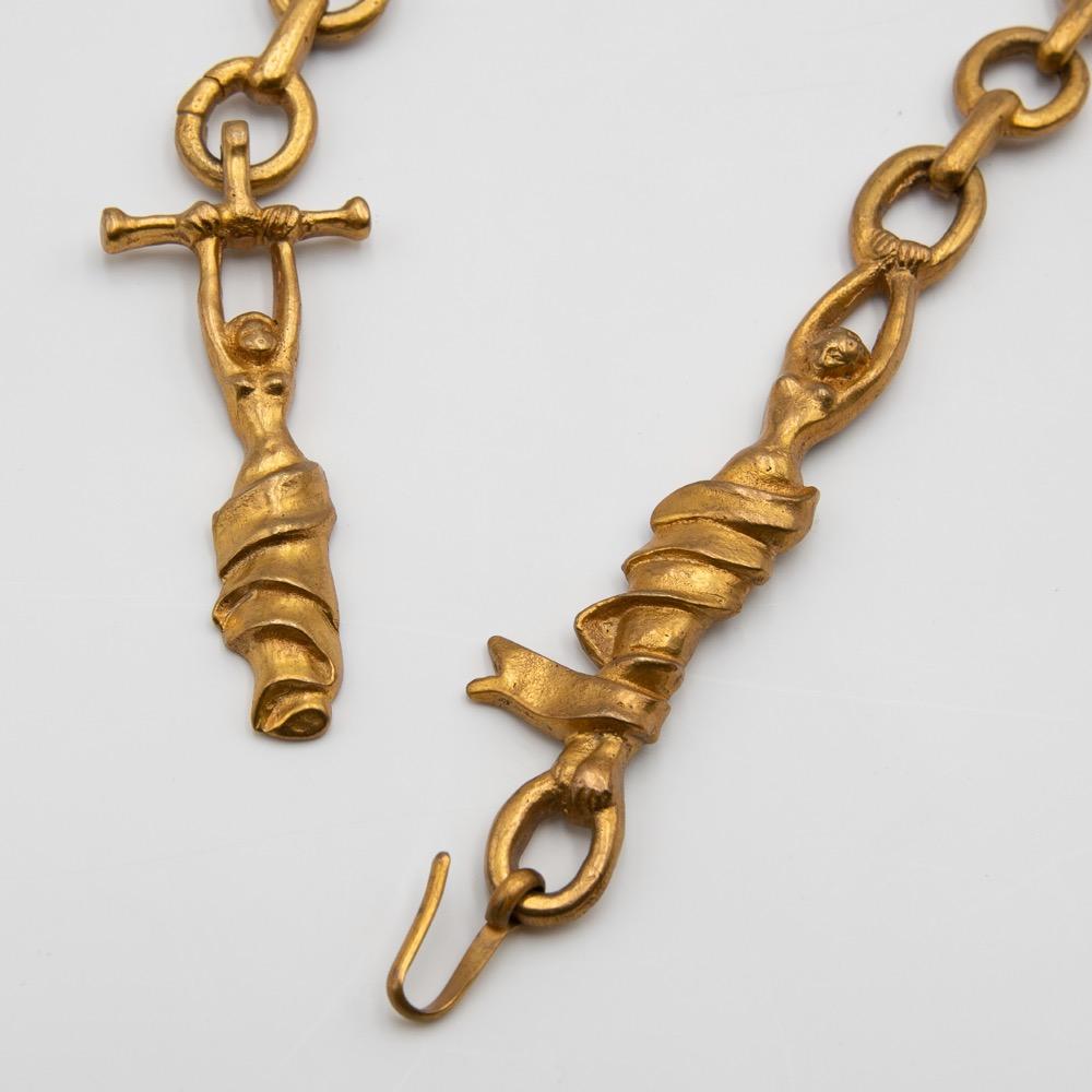 Mid-Century Modern Line Vautrin, France, Rare Long Necklace 