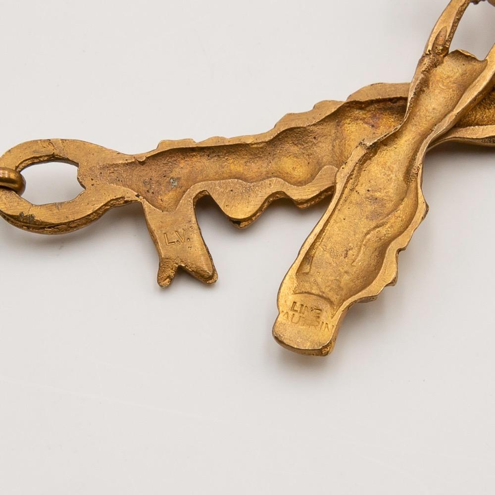 Line Vautrin, France, Rare Long Necklace 