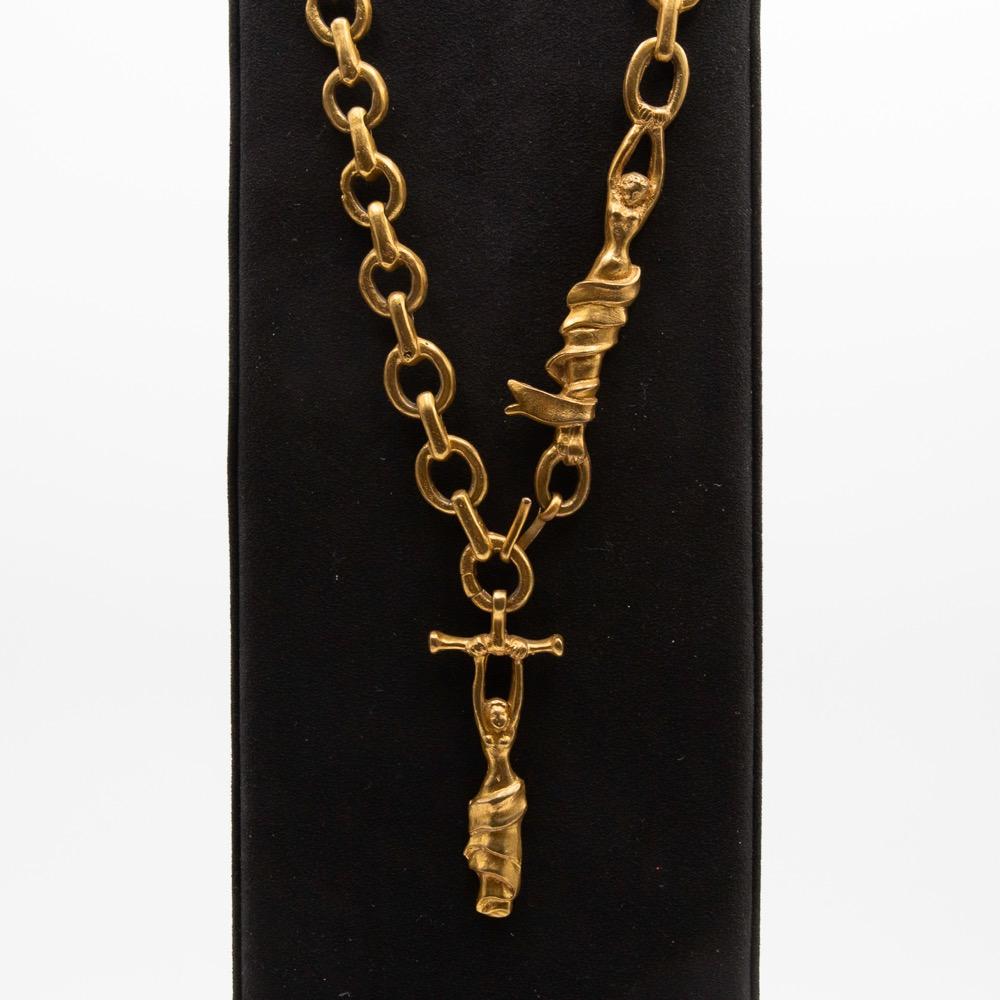 20th Century Line Vautrin, France, Rare Long Necklace 