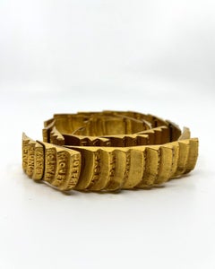 Line Vautrin Vergoldete Bronze "Station de Métro", um 1945