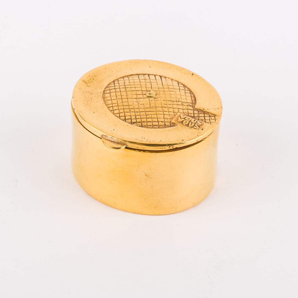 Line Vautrin - J'ai Grand Appétit de Vous - Gilded Bronze Box (Moderne der Mitte des Jahrhunderts)