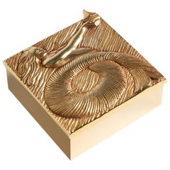 Line Vautrin, "La Sirène au Bateau" Box, France, circa 1950