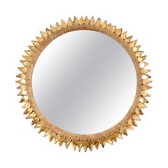 Line Vautrin Mirror 'Chardon Doré' 'Golden Thistle', Large Size