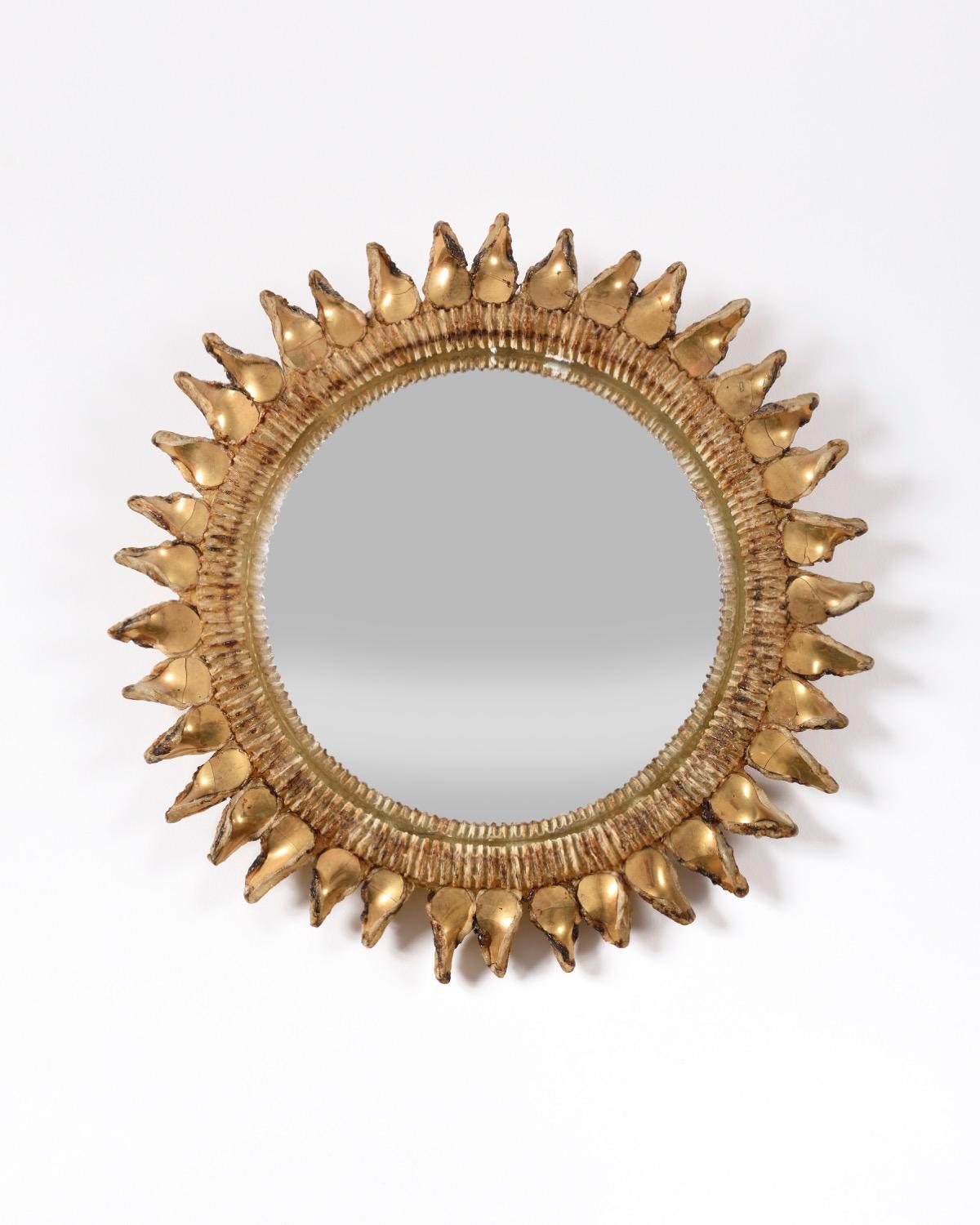 Modern Line Vautrin Mirror 'Chardon' 20th Century