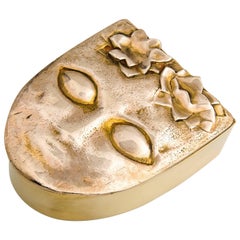 Line Vautrin Ophélie 'Ophelia' Gilded Bronze Coffee Table Box