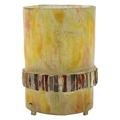 Lampada da tavolo con specchio e talosel della scuola Line Vautrin