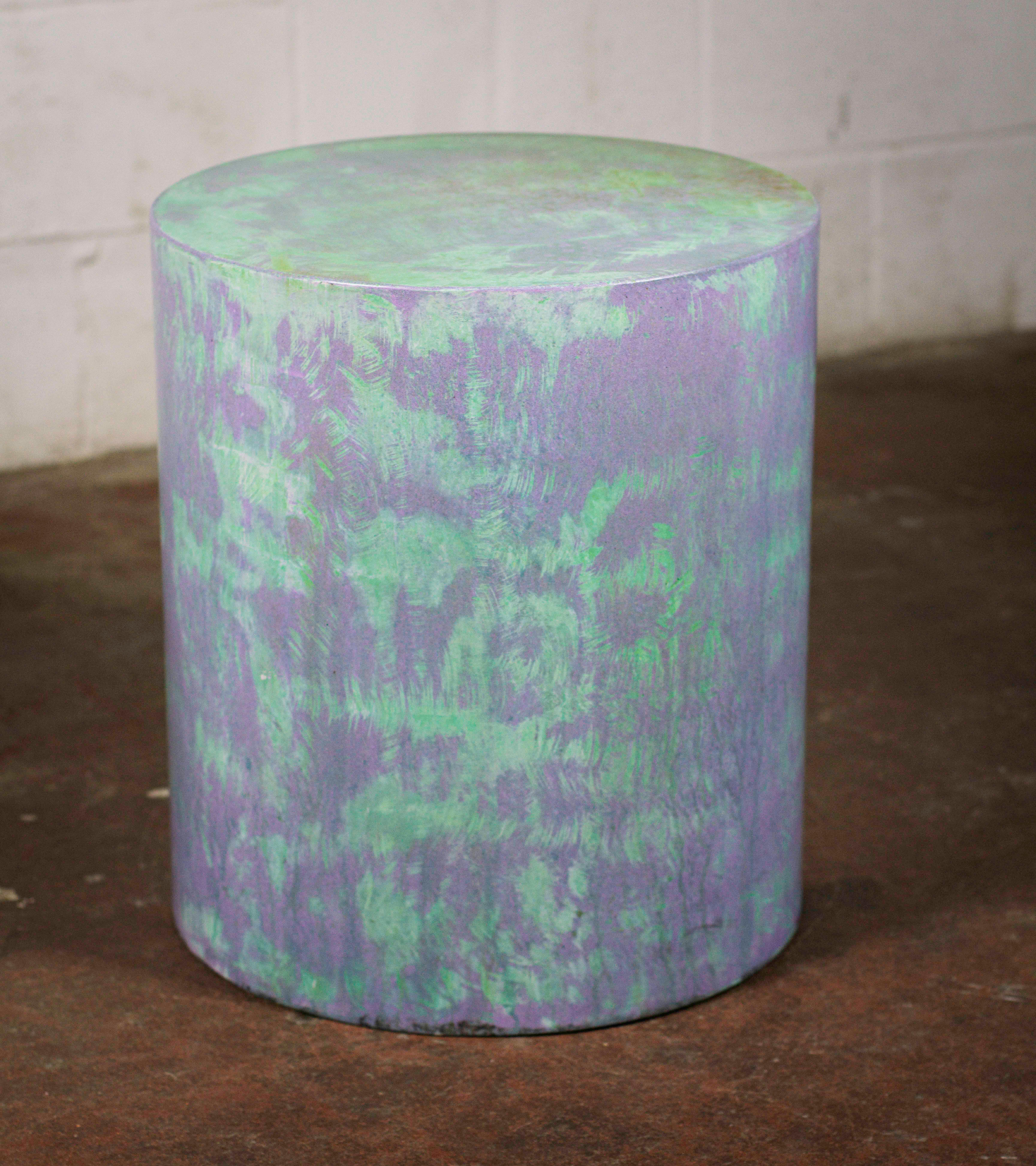 Concrete Handcrafted designer concrete drum line ZERO number 16 by Dylan Myers For Sale