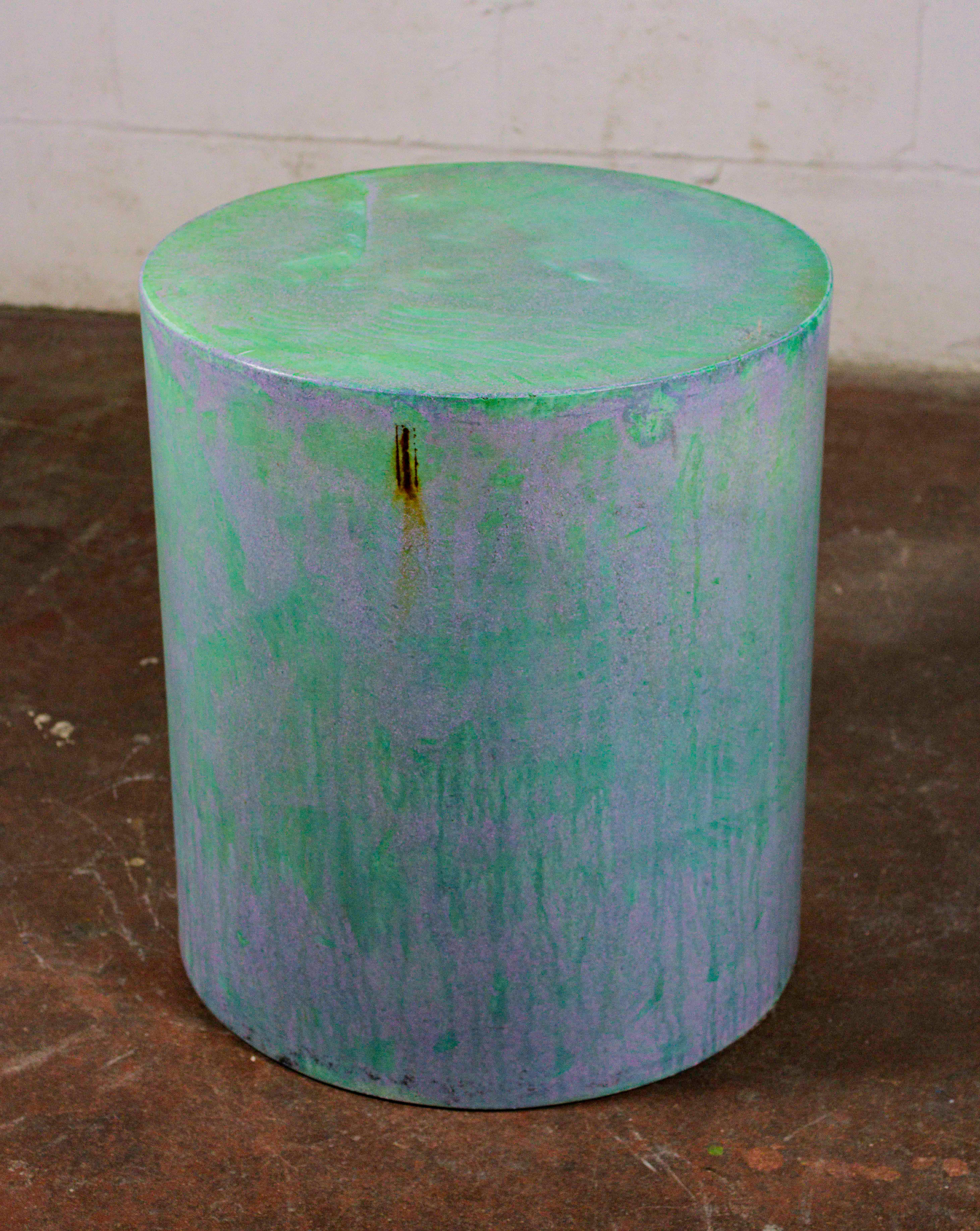 Handcrafted designer concrete drum line ZERO number 17 by Dylan Myers In New Condition For Sale In Elkridge, MD
