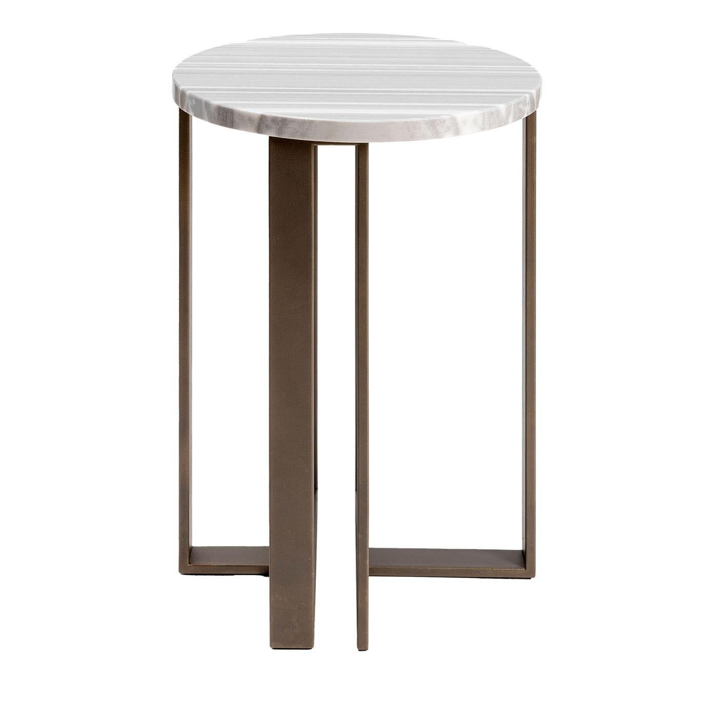 Linea Fata Grauer Marmortisch von Splot Design (Stahl) im Angebot