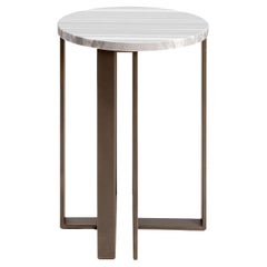 Linea Fata Gray Marble Table by Splot Design