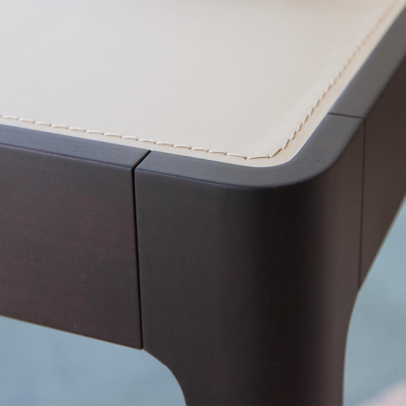 Wenge Linea Leather Desk For Sale