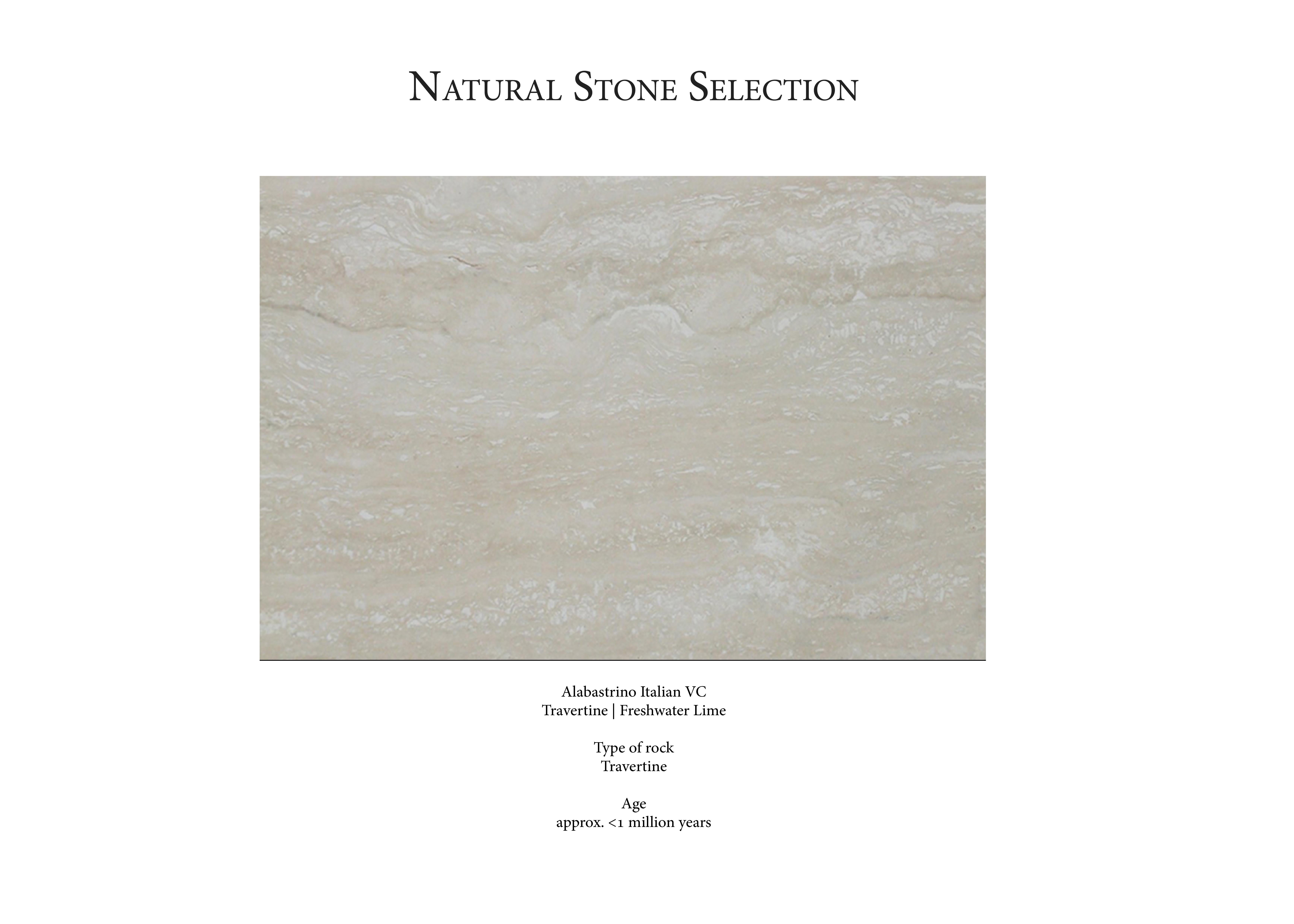 Linea Marble Console Modern Linea No.2 Console Table, Bronze Plaster and Marble, Handmade by ...