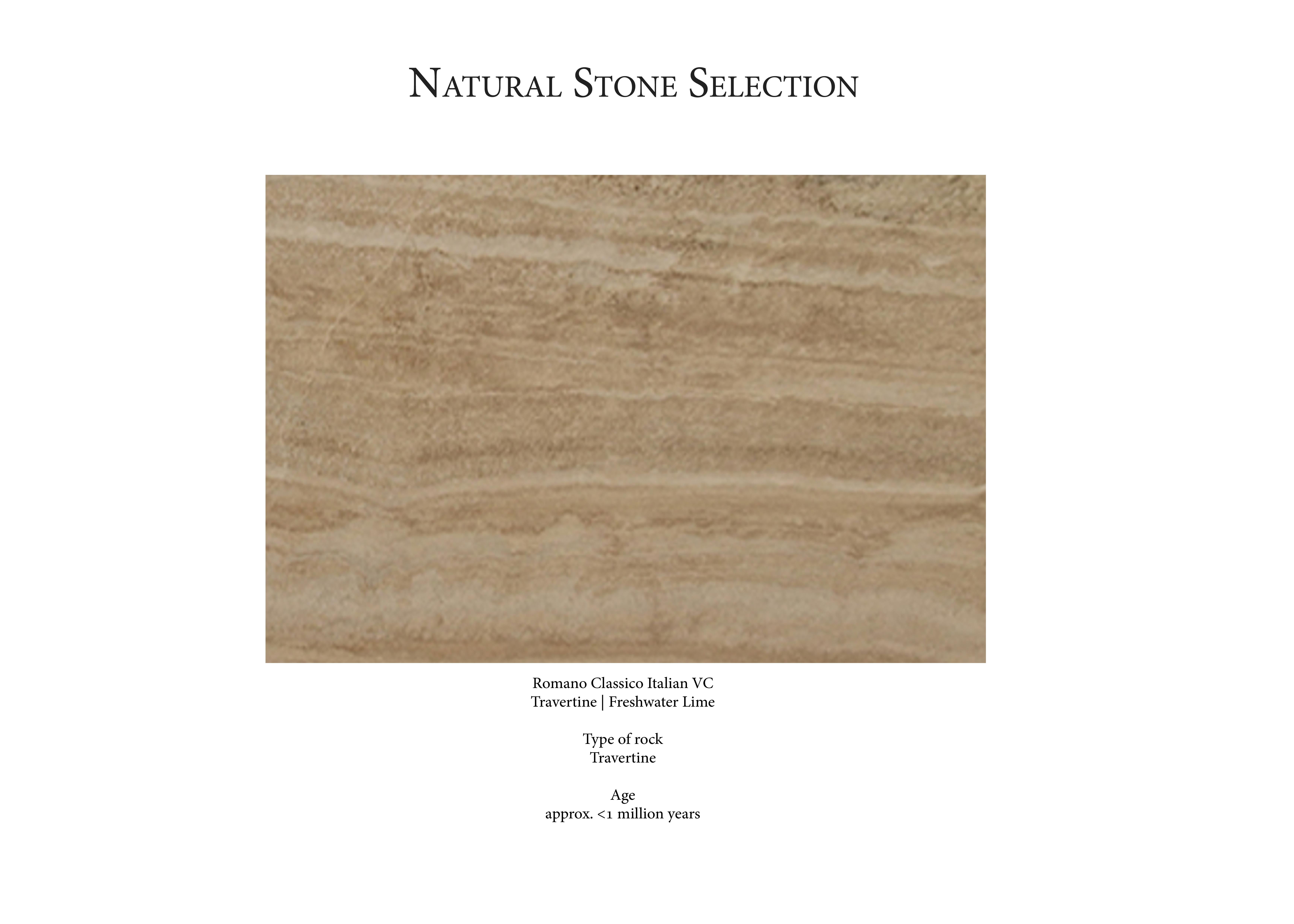 Linea Marble Console Modern Linea No.2 Console Table, Bronze Plaster and Marble, Handmade by ...