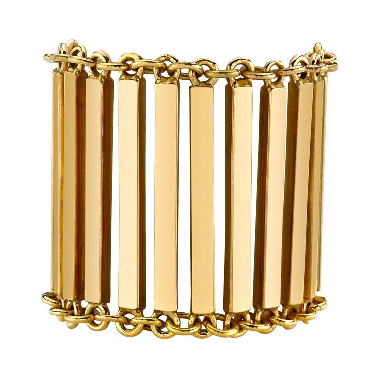 Linea-Ring aus 18 Karat Gelbgold, Kettenring im Angebot