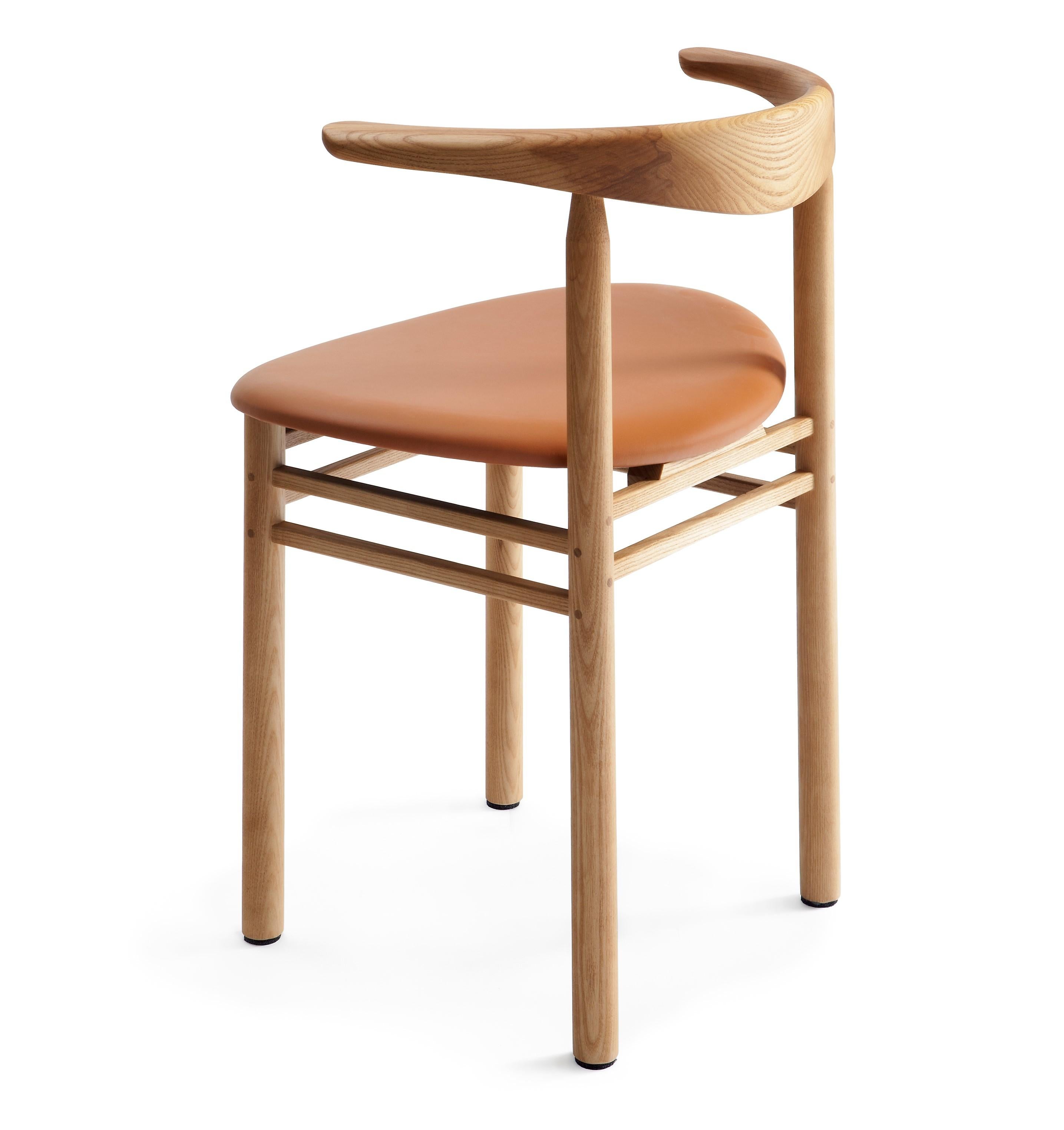 Linea RMT3 Chair in Ash by Rudi Merz For Sale 8