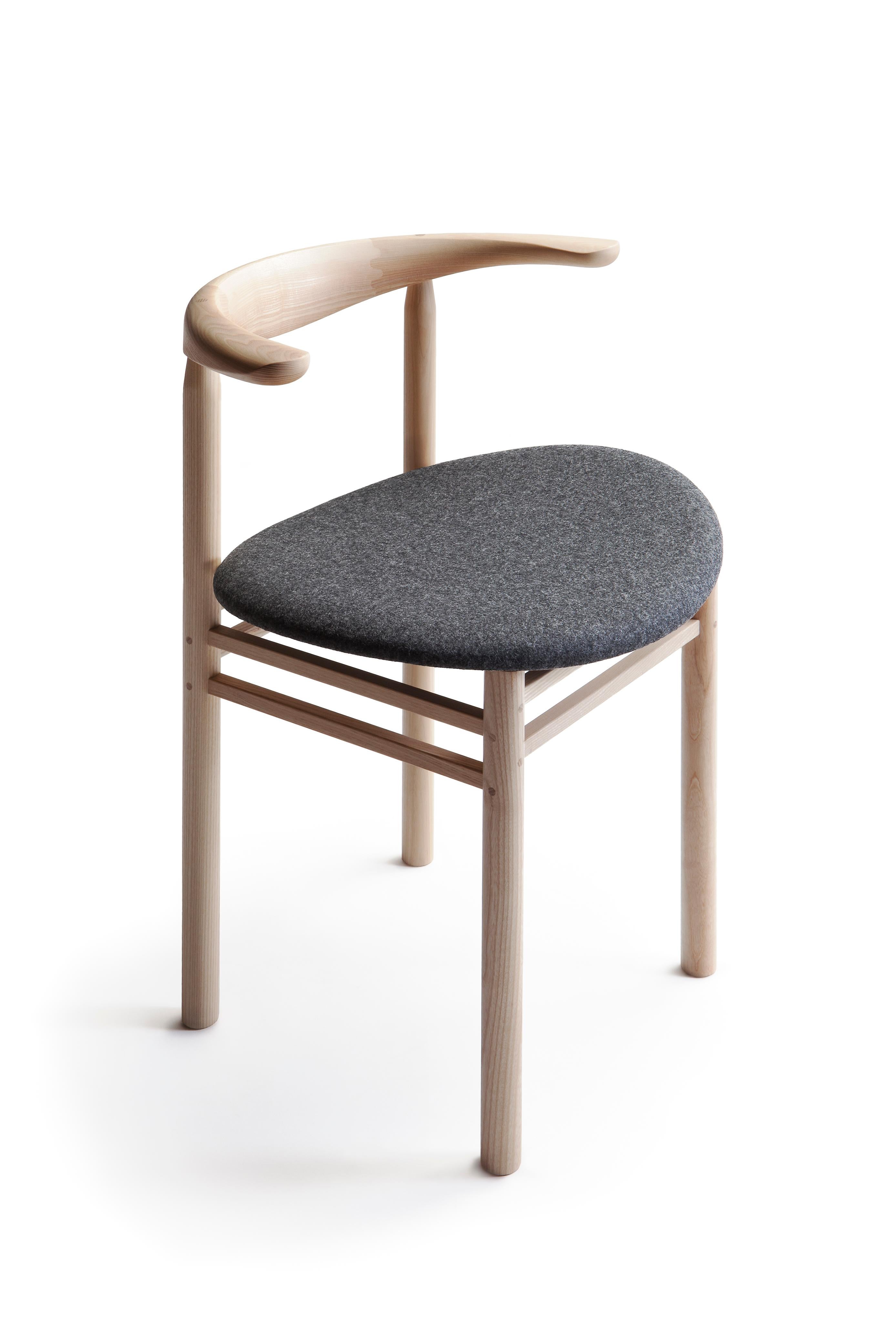 Scandinavian Modern Linea RMT3 Chair in Ash by Rudi Merz For Sale