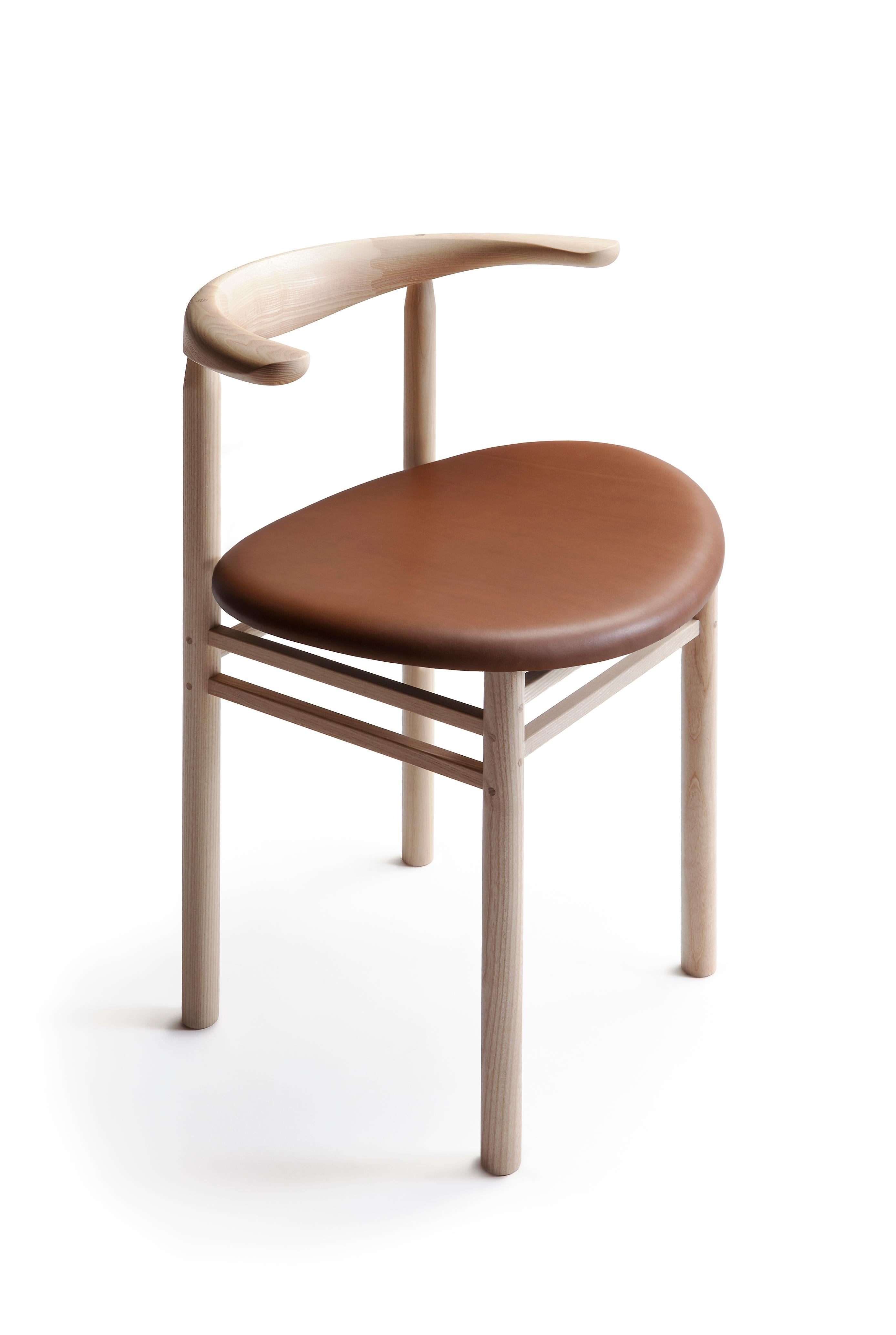 Chaise Linea RMT3 en frêne de Rudi Merz Neuf - En vente à Fiskars, FI