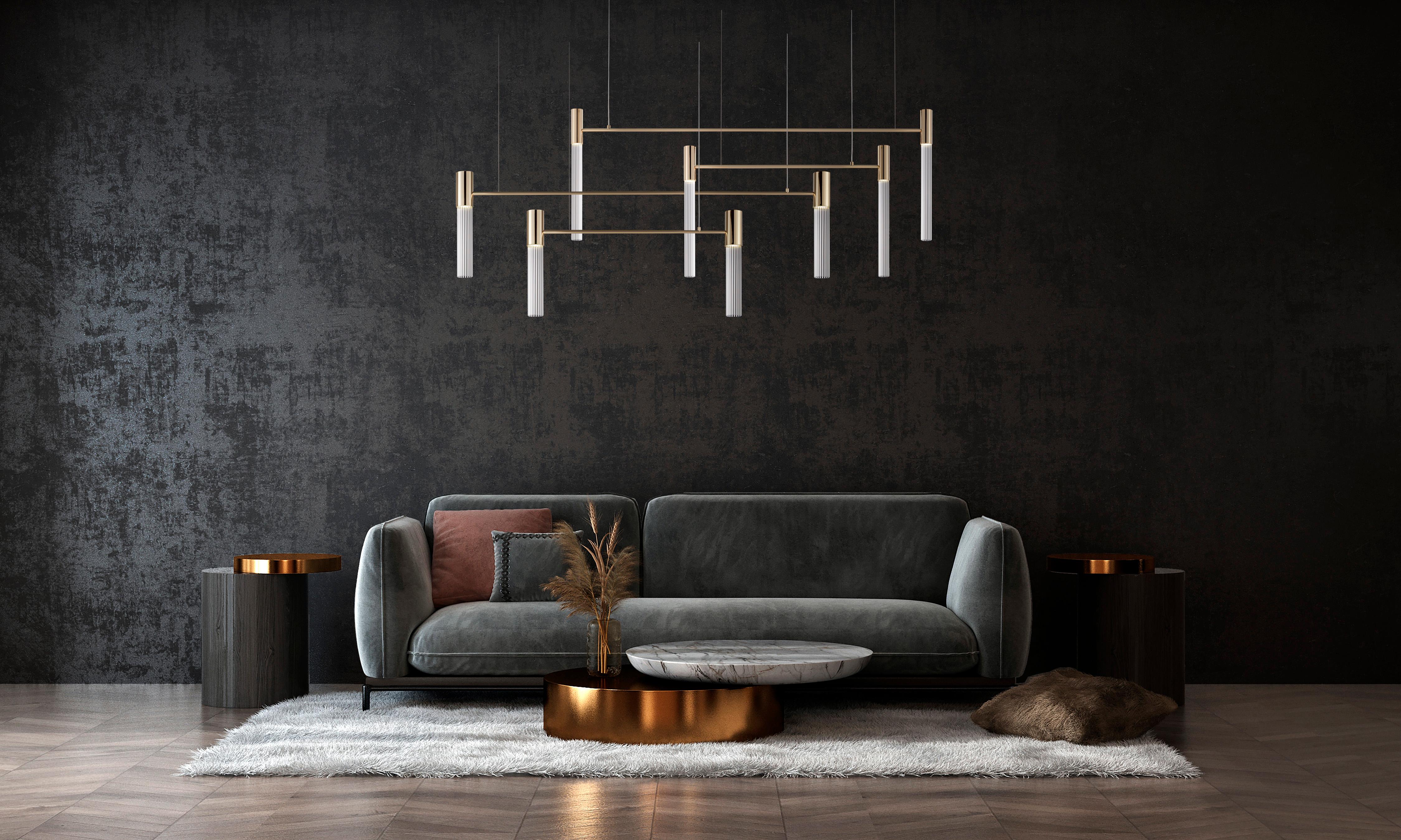 Italiano Lampada a sospensione Linea S12 di Euroluce Lampadari in vendita