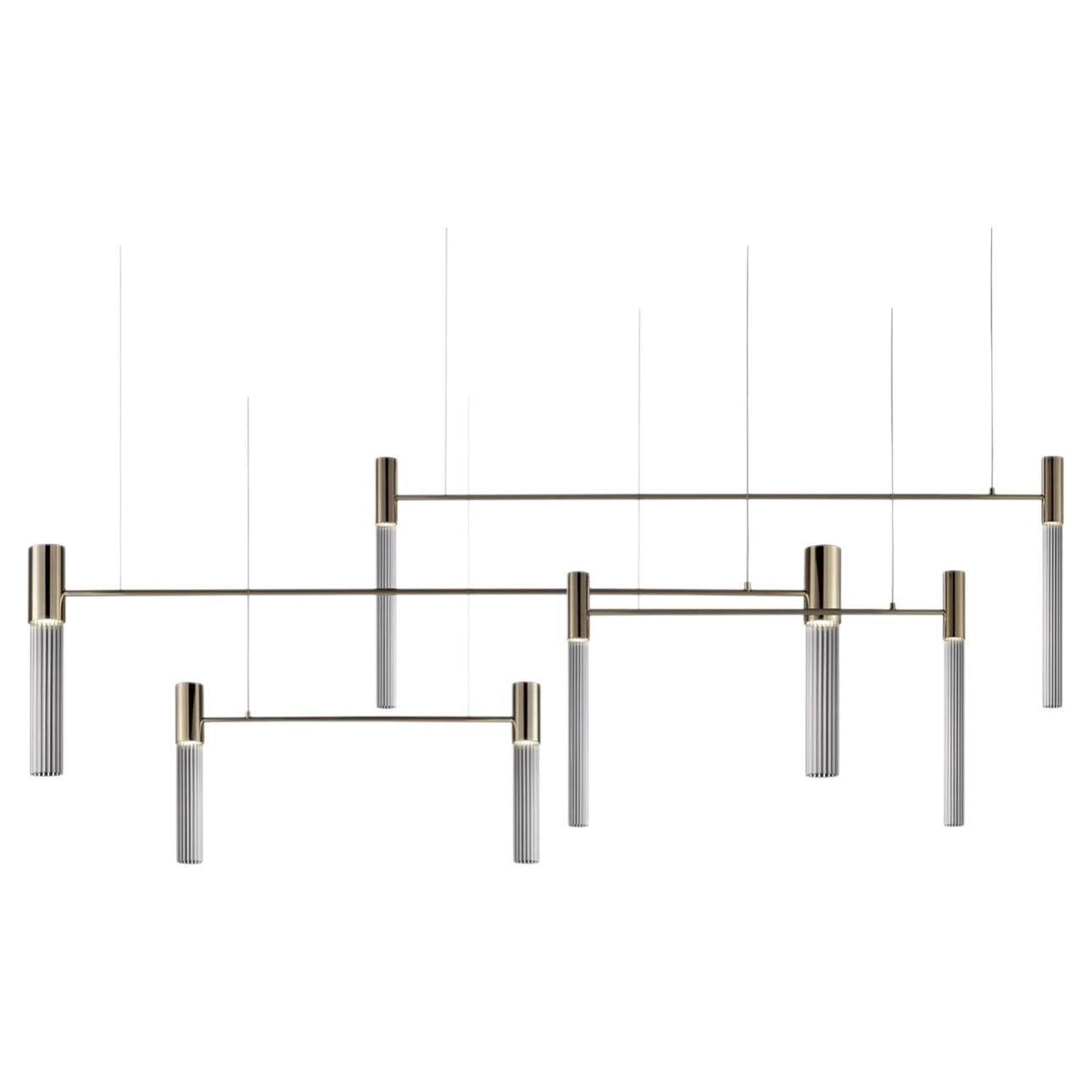 Linea S8 Modular Chandelier For Sale