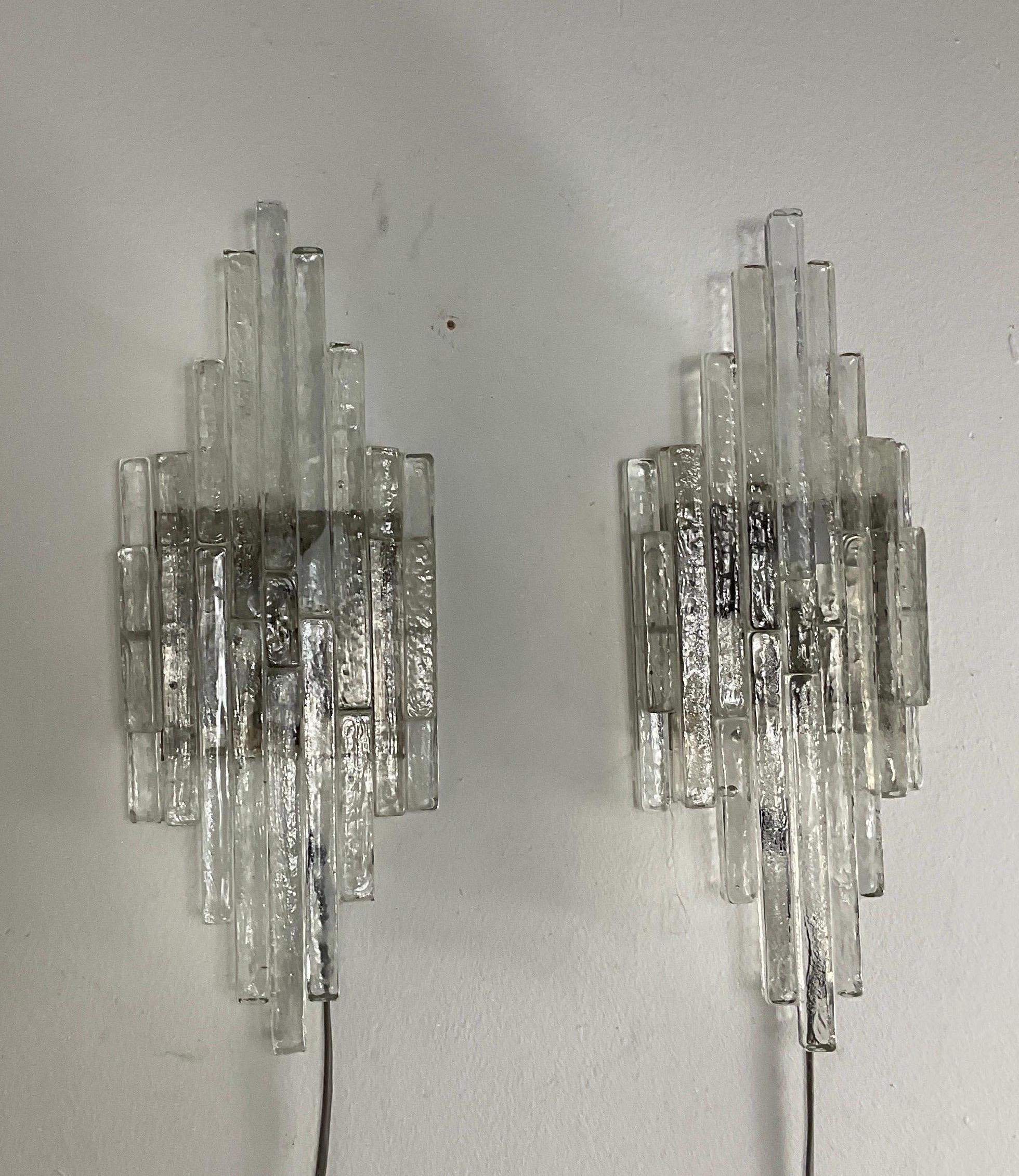 'Linea' series wall lamps, Poliarte Production, Verona, '70s. For Sale 9