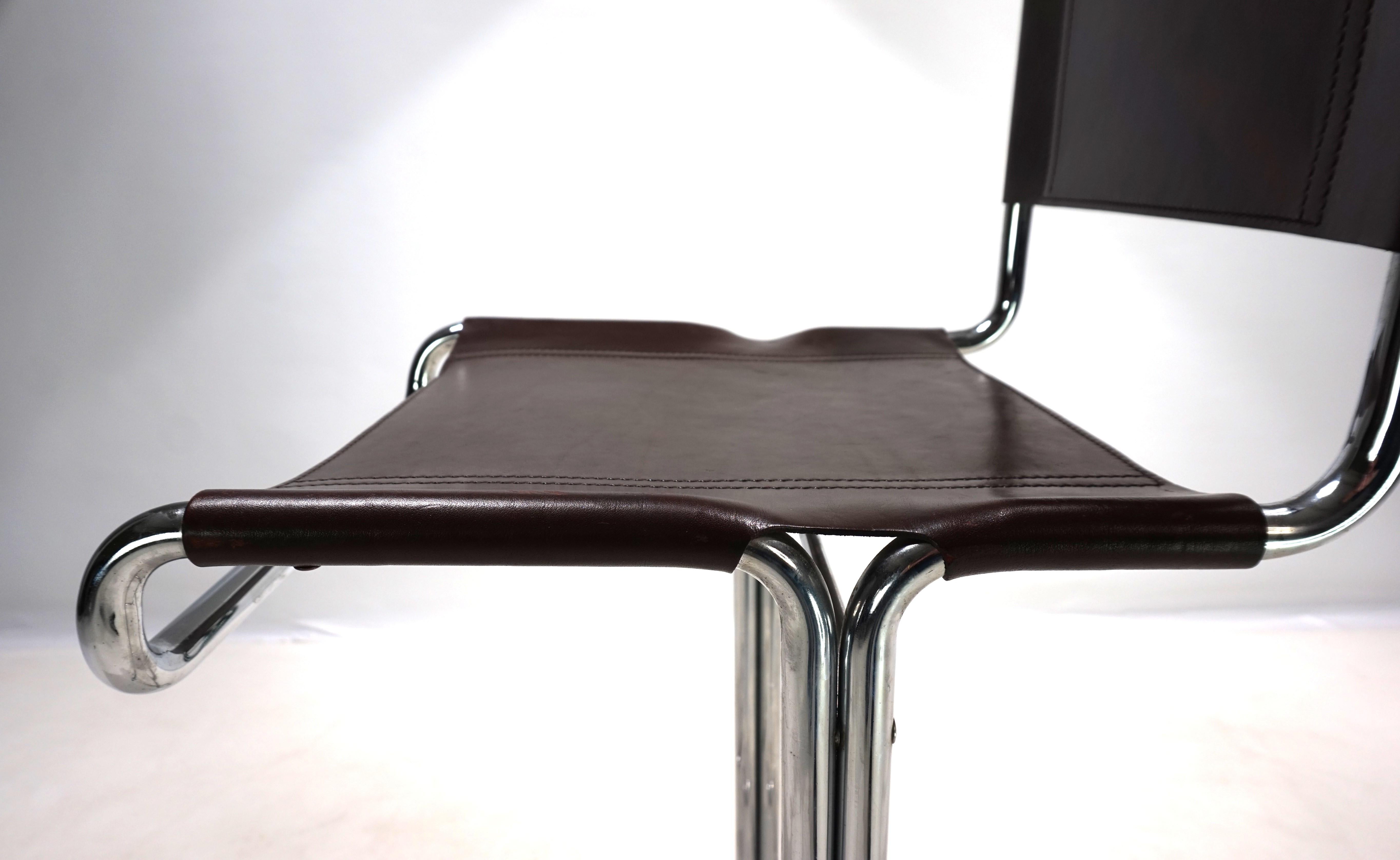 Linea Veam set of 4 tubular steel bar stools, 1960 7