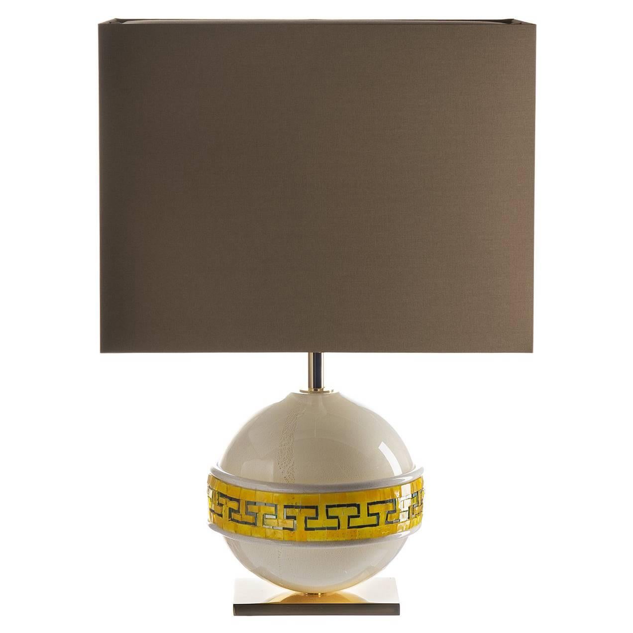 Linea Yellow Table Lamp