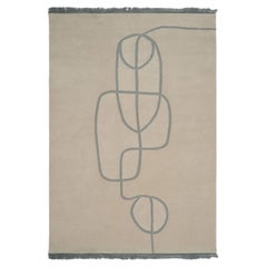 'Lineal Flow' Handmade Rug by Linie Design, 240 cm, Wool & Silk