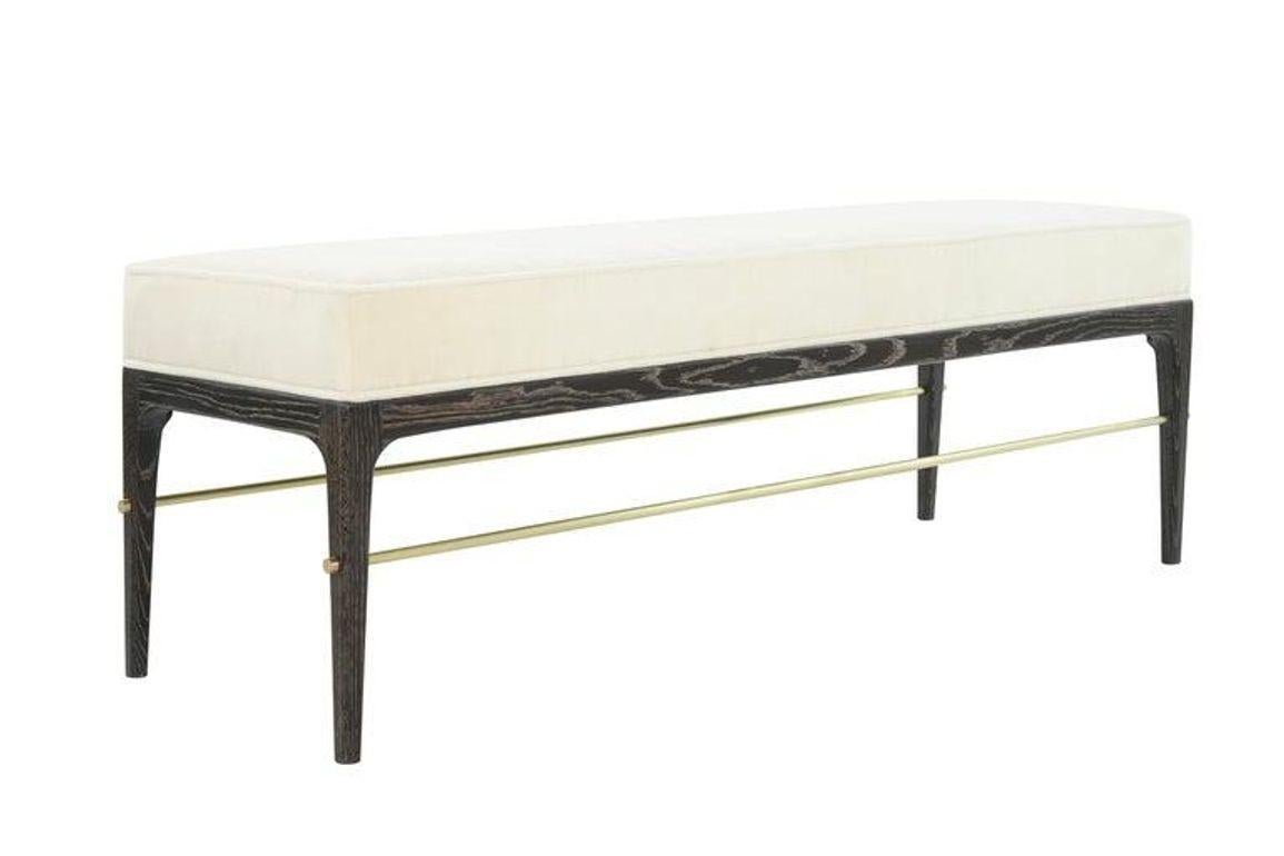 Linear Bench in Black Ceruse Series 48 by Stamford Modern For Sale 5