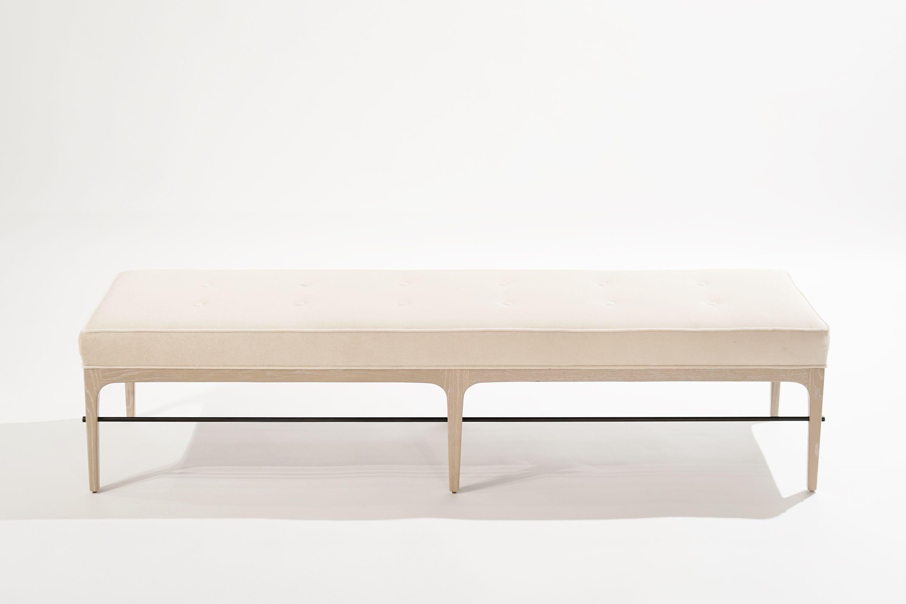 Mid-Century Modern Linear Bench in White Oak Series 72 by Stamford Modern For Sale
