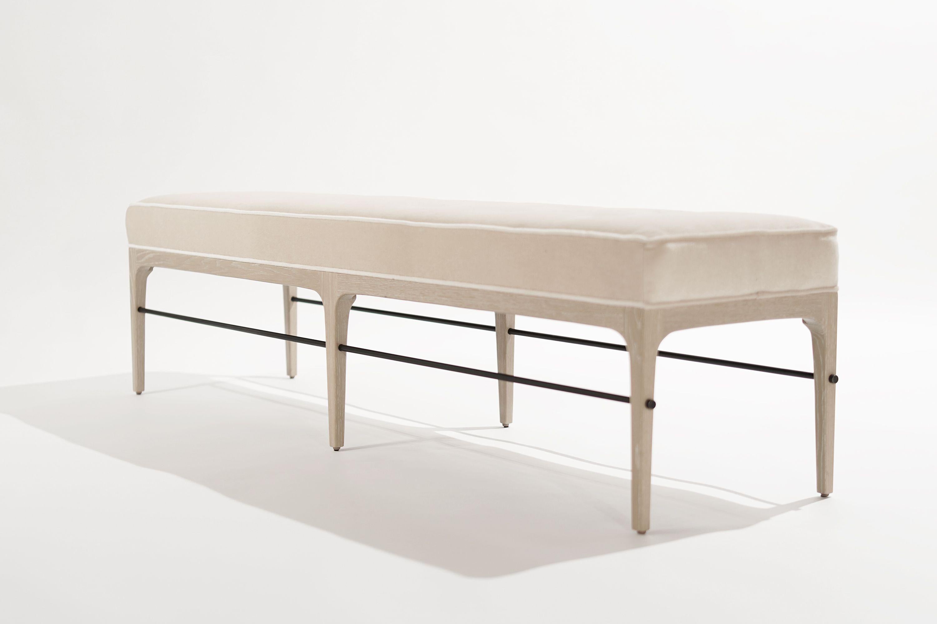 American Linear Bench in White Oak Series 72 by Stamford Modern For Sale