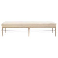 Linear Bench in White Oak Series 72 by Stamford Modern