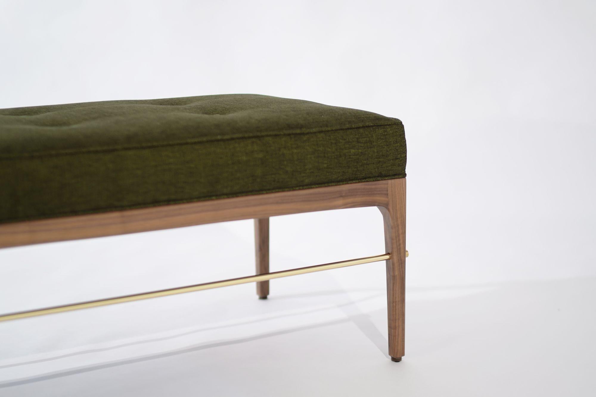 Linear Bench in Natural Walnut Series 48 by Stamford Modern For Sale 2
