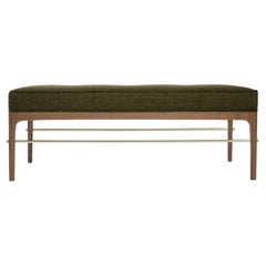 Linear Bench in Natural Walnut Series 48 by Stamford Modern