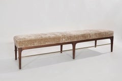 Linear Bench in Natural Wanut Series 72 by Stamford Modern