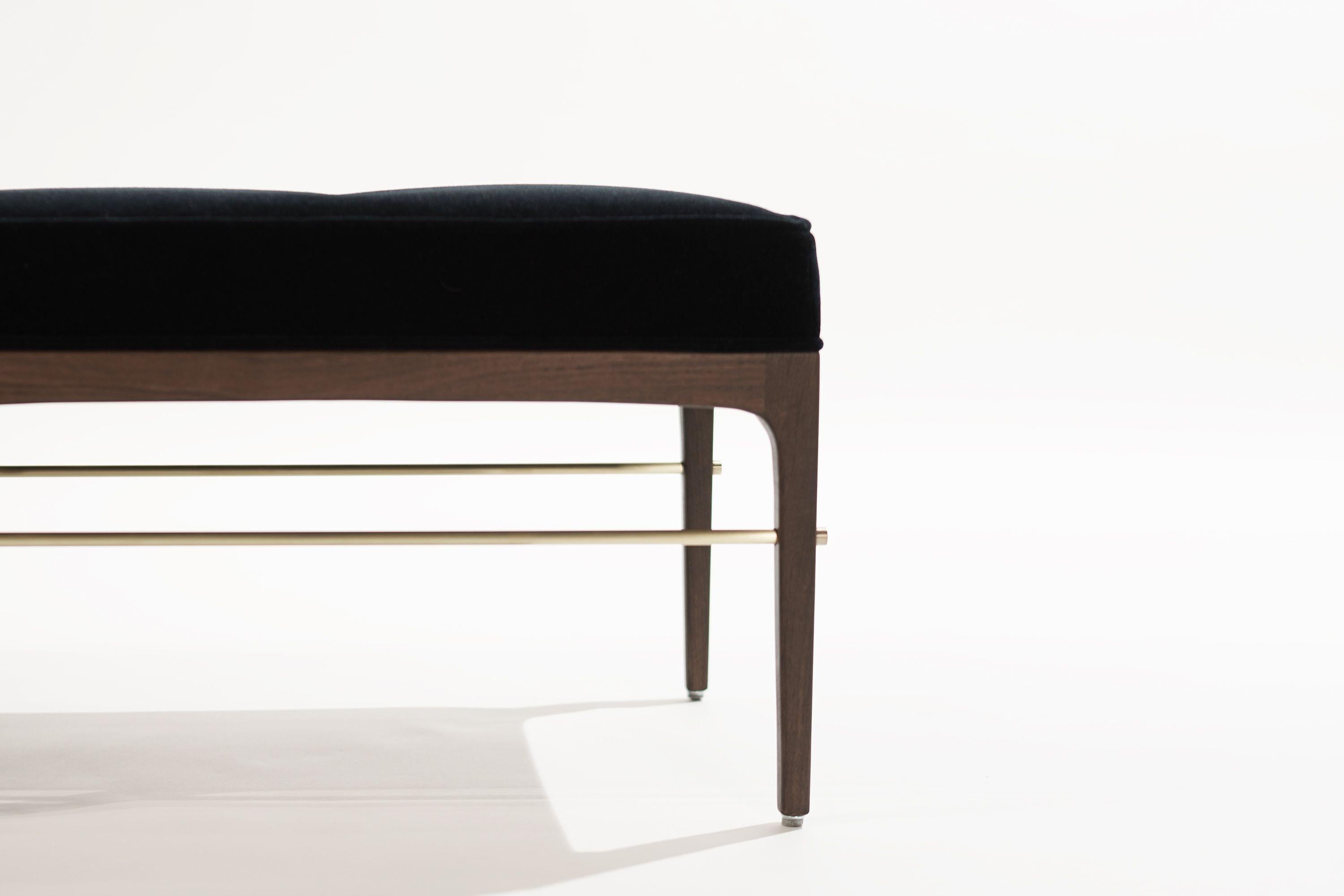 Contemporary Linear Bench in Dark Wanut Series 60 by Stamford Modern For Sale