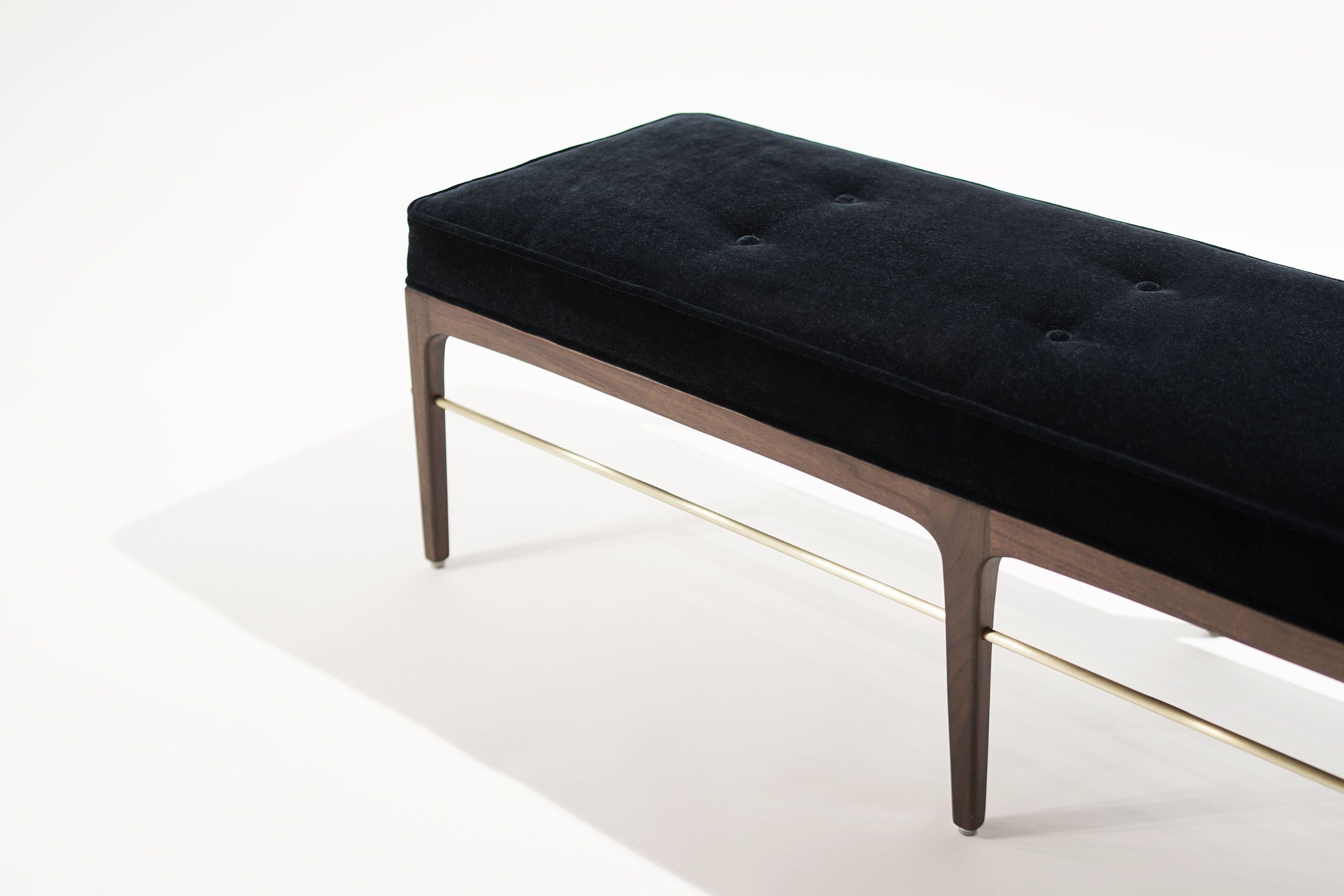 Linear Bench in Dark Wanut Series 60 by Stamford Modern For Sale 1