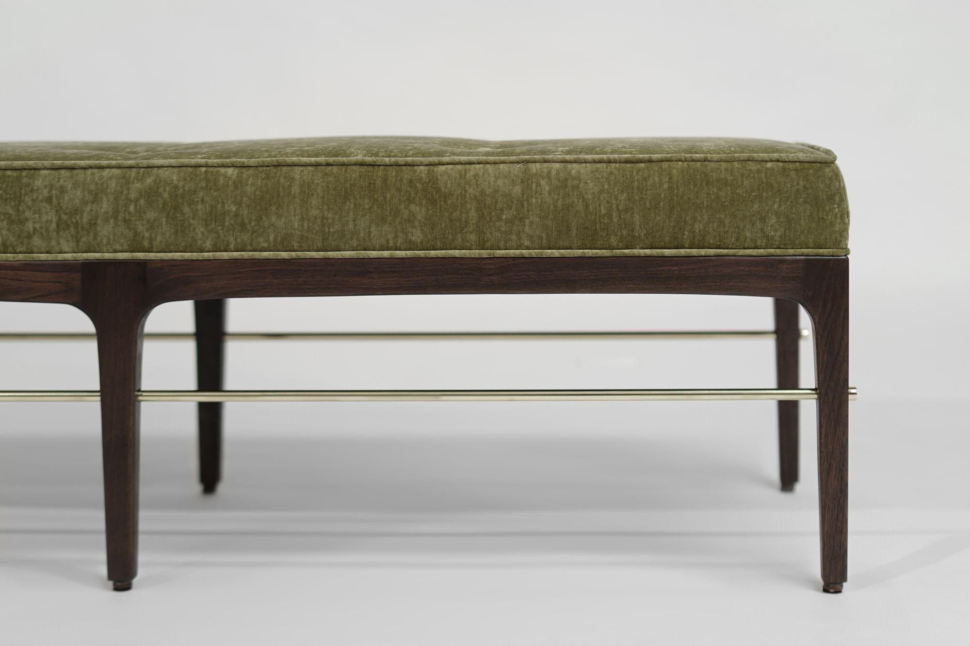 Linear Bench in Special Walnut Series 60 by Stamford Modern For Sale 3