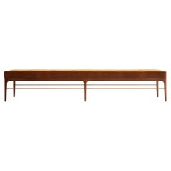 Linear Bench in Special Walnut Series 96 by Stamford Modern