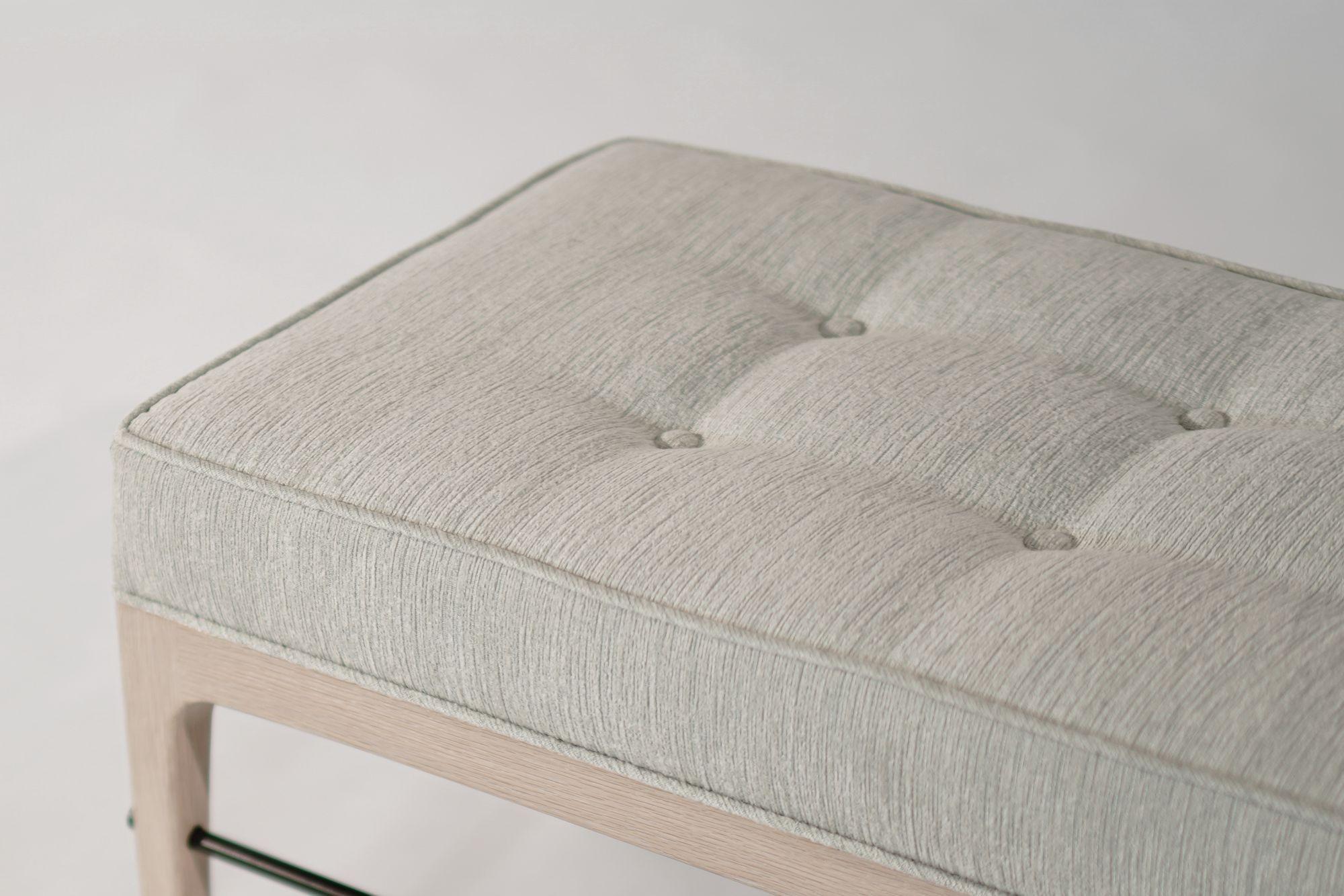 Linear Bench in White Oak Series 36 For Sale 3