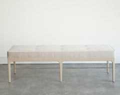 Linear Bench in White Oak Series 60 by Stamford Modern