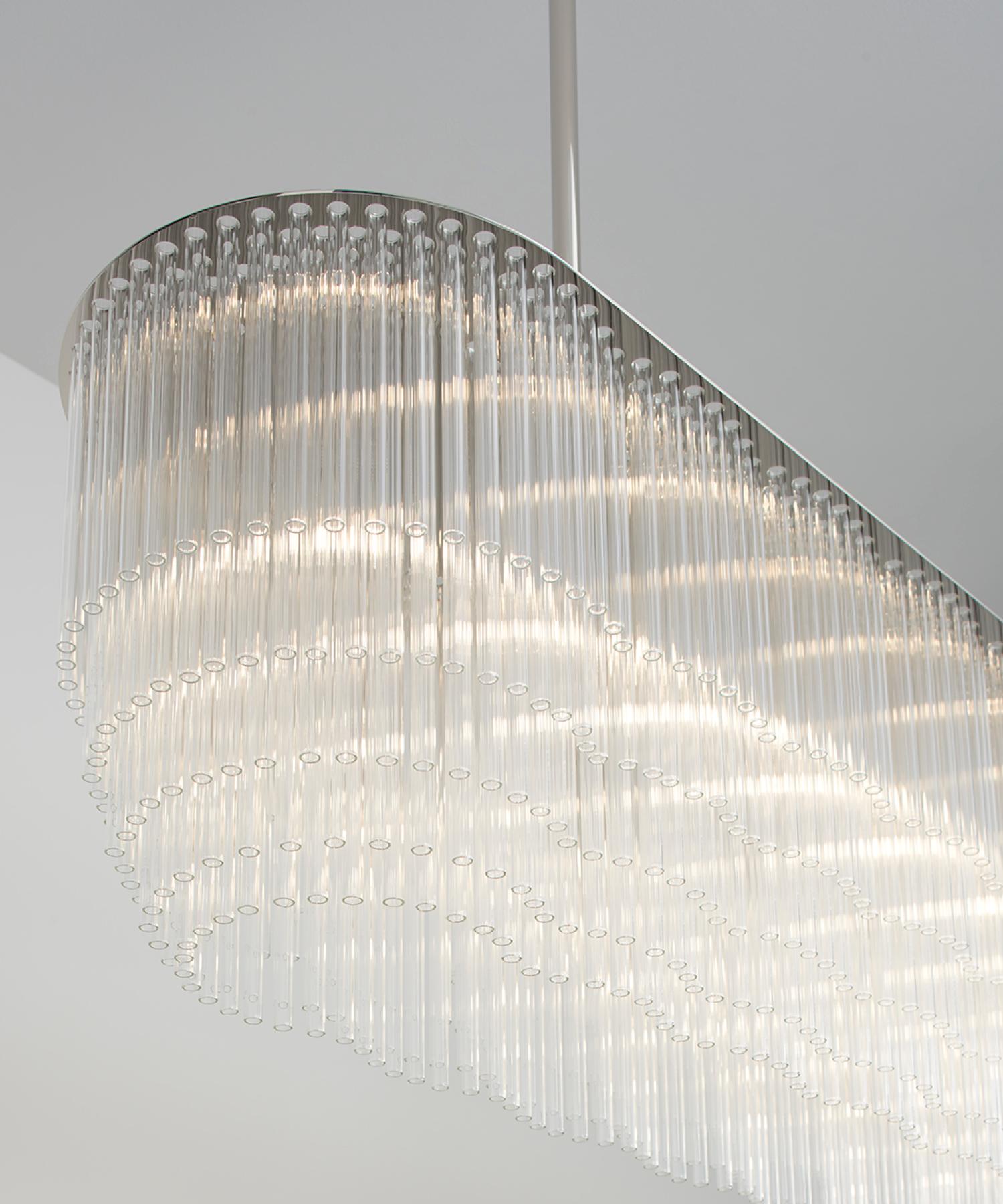 Plated Linear Chandelier 1479mm / 58.25