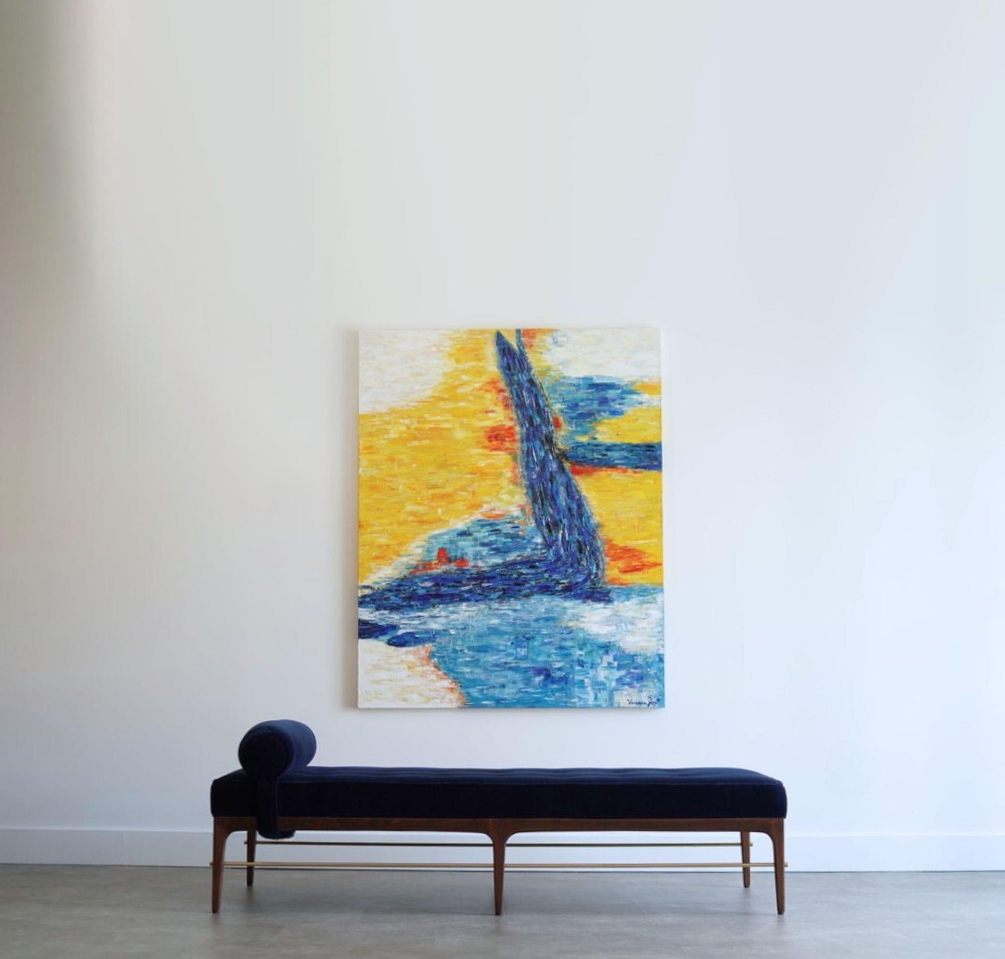 Mid-Century moderno Letto da giorno lineare in noce scuro Serie 72 di Stamford Modern in vendita