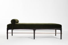 Linear Daybed Series 60 in Espresso and Bronze