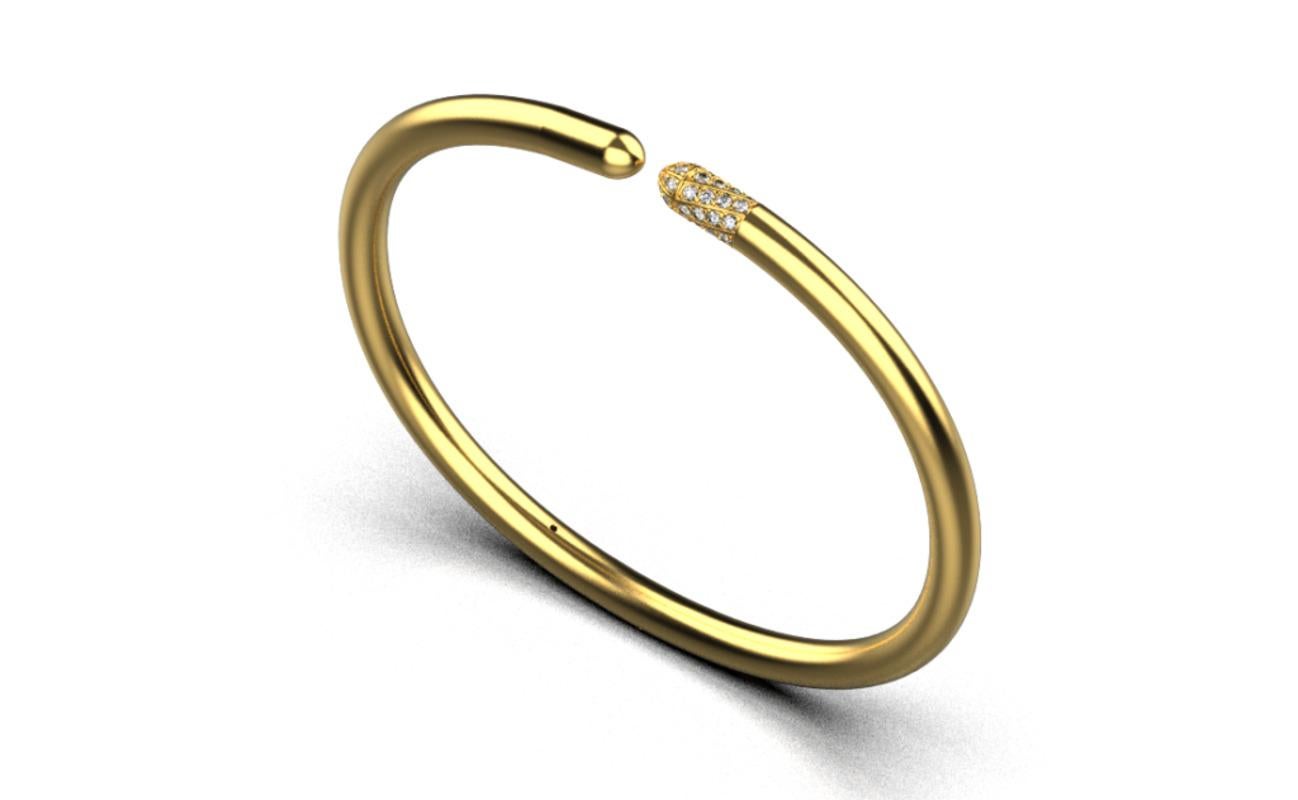 Description du produit :

Offrez-vous l'incarnation de la sophistication intemporelle avec notre bracelet à pointes de diamants linéaires, un chef-d'œuvre radieux en or blanc 18 carats. Méticuleusement fabriqué, cet accessoire classique présente un