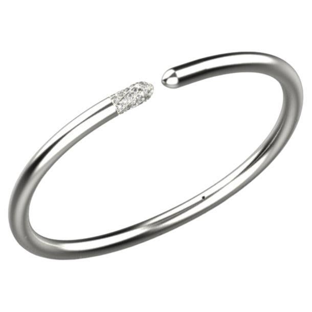 Lineares Diamant- Tip-Armband, 18k Weißgold, 0,43 Karat