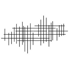 "Linear II" Original Metal Wall Sculpture