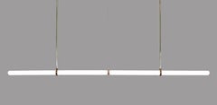 Linear Light Object 015 – Horizontal Pendant in Natural Brass