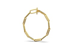 Linear Link Chain Bracelet, 18k Gold