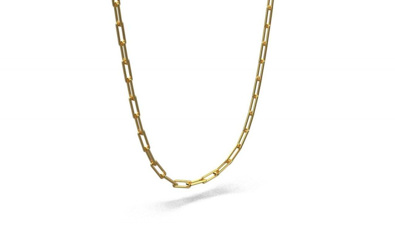 Product Details:

The Linear link necklace is modern with clean lines, style with other necklaces to create the ultimate stack. Officially Hallmarked at the Assay Office, UK. This item is Made to Order.

Dimensions: Length – 1cm, Width –