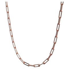 Collier linéaire, or rose 18 carats